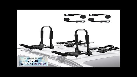 VEVOR Kayak Roof Rack 2 Pairs J-Bar Soft Roof Rack Quick Folding Review