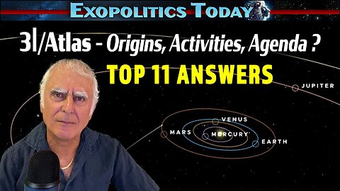 3I/Atlas – Origins, Activities, Agenda? Top 11 Answers