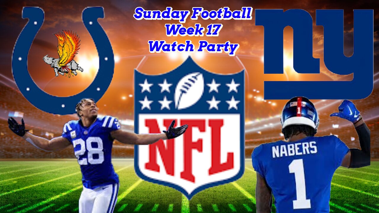 Indianapolis Colts Vs New York Giants NFL Week 17 Watch Party and Play by Play