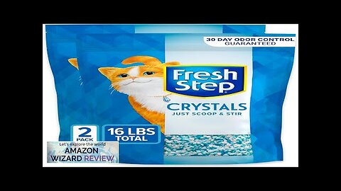 Fresh Step Crystals, Premium Cat Litter, Scented, 8 Pounds (Pack of 2)Package Review