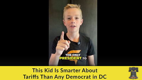 This Kid Is Smarter About Tariffs Than Any Democrat in DC