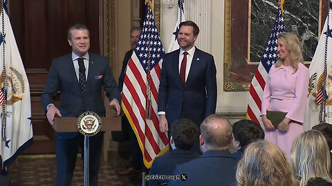 It's Official: Pete Hegseth Sworn In As Secretary Of Defense, By JD Vance… Libs Seethe - Part 2