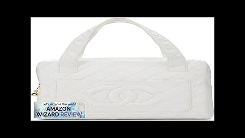 CHANEL Pre-Loved White Quilted Lambskin Top Handle Tote Mini WhiteVintage late 90s Chanel Review