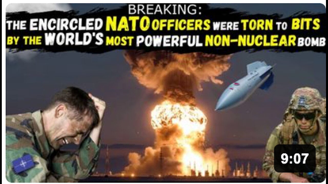 An Earthquake occurred in MIRNOGRAD, after Russia used FAB-5000 against the Encircled NATO officers