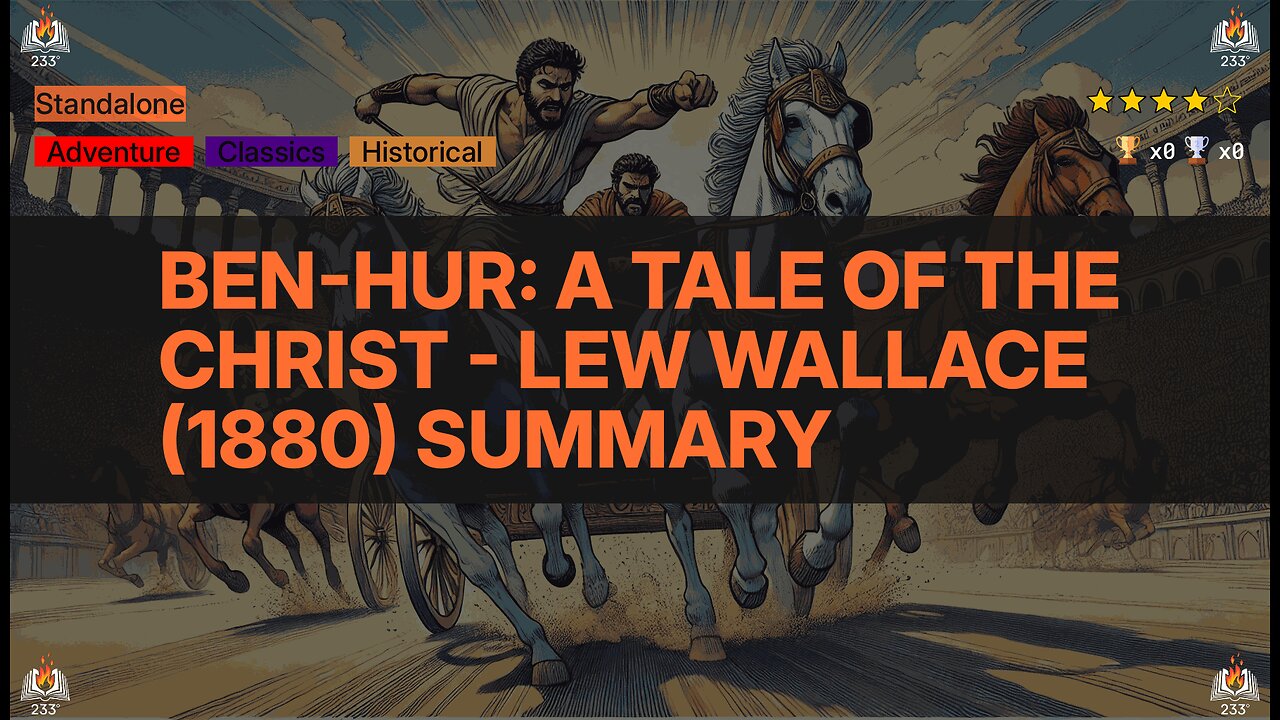 Ben-Hur: A Tale of the Christ - Lew Wallace (1880) Summary