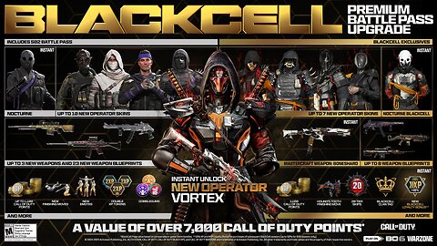 Black Ops 6 Season 2 Blackcell Pass Info.