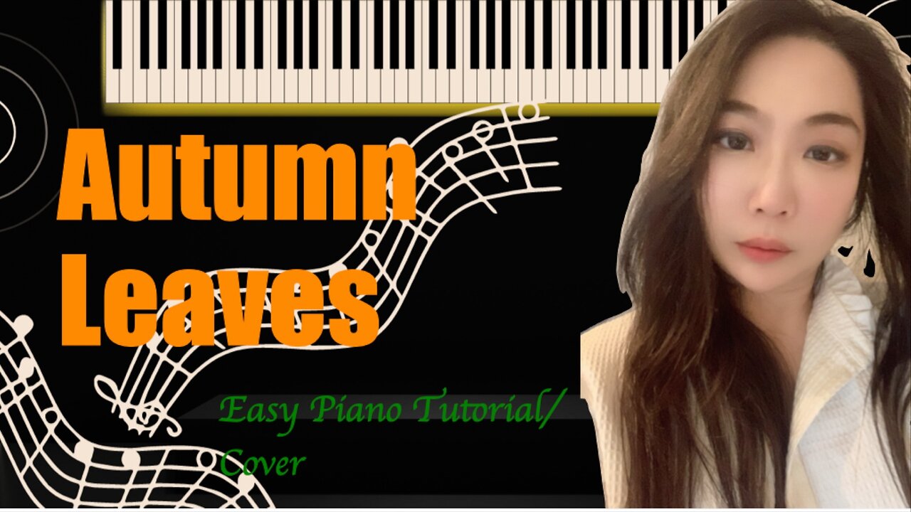 Autumn Leaves Jazz PIANO Easy Slow Tutorial Cover