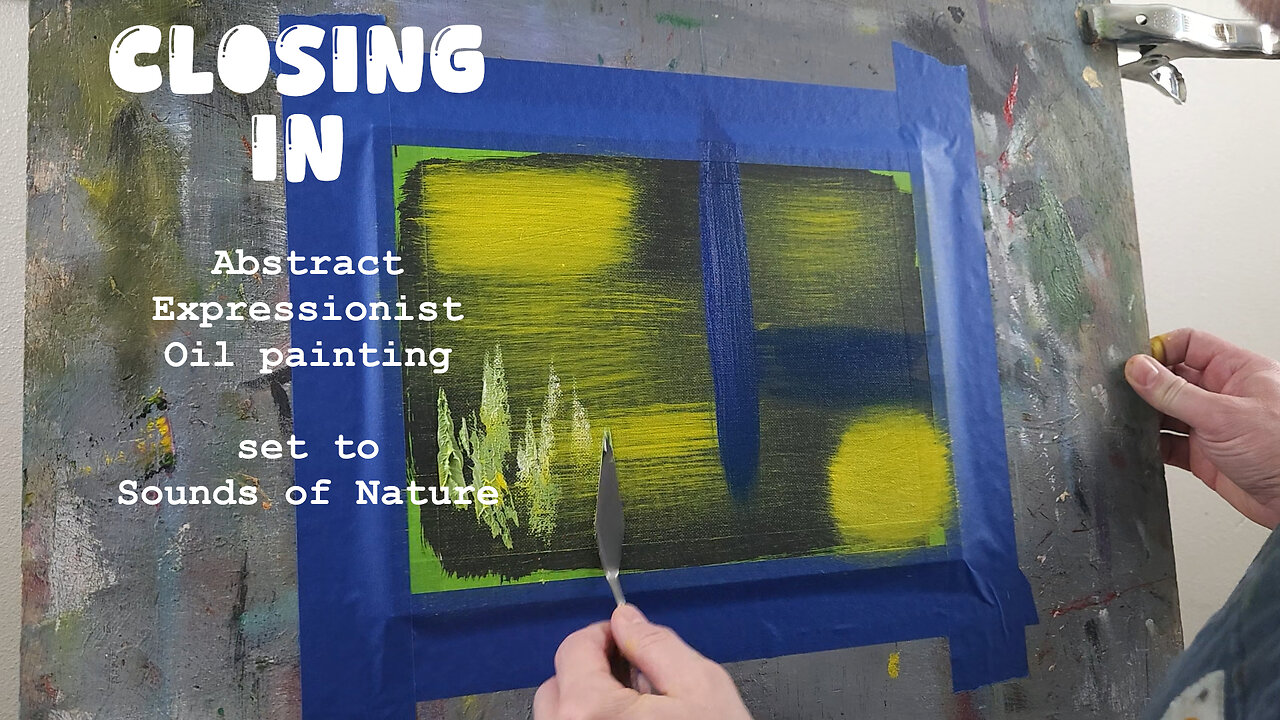 Watch This Abstract Masterpiece Unfold – Oil Painting & Nature Sounds