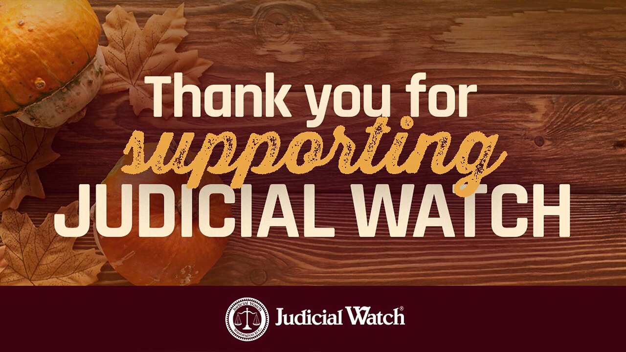 Happy Thanksgiving from Judicial Watch!