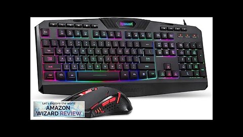 Redragon S101 Gaming Keyboard M601 Mouse RGB Backlit Gaming Keyboard Programmable Backlit Review