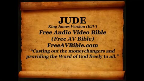 Jude KJV read along audio bible with piano worship music in the background