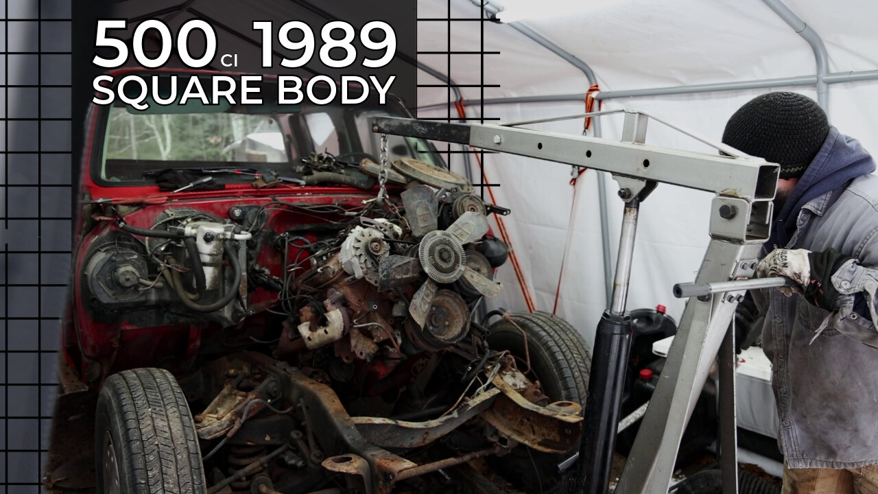 Pulling the 350 TBI Out for the 496ci Big Block (Rebuilding a 1989 Square Body Crew Cab Part 3)