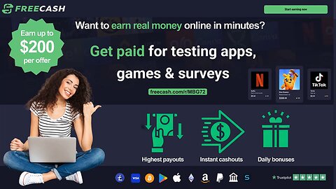 Earn Free Cash Online Fast | Play Games, Take Surveys & Get Paid Instantly on Freecash