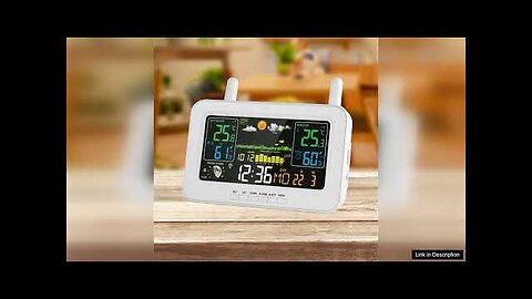 Weather Stations Wireless Indoor Outdoor Thermometers LCD Color Display Temperature Humidity Review