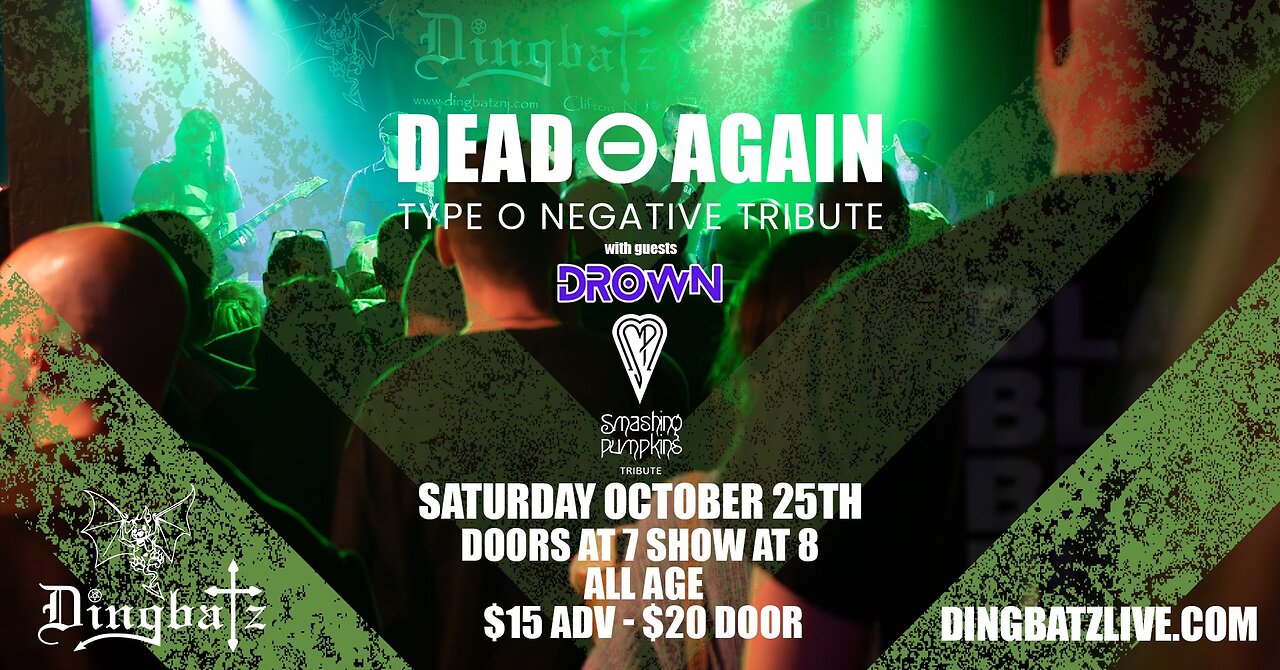 Live FOH - Dead Again (Type O Negative), Drown (Smashing Pumpkins)