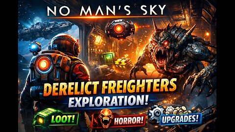 Exploring Derelict freighters in No Mans Sky