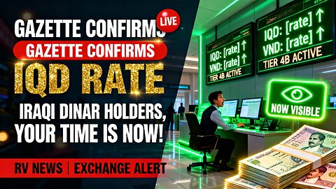 Gazette Confirms IQD Rate — Iraqi Dinar Holders, Your Time Is NOW! 📈💵🔥 💥 IQD News 2025