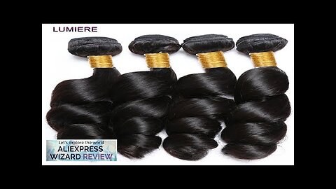 8-40 Inchs Loose Wave Bundles Brazilian Human Hair Weave Bundles 1/3/4 Bundles Review