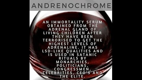 #ADRENOCHROME … NOTES IN DESCRIPTION