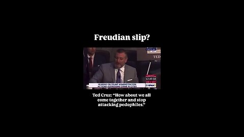 Ted Cruz: "Let's Stop Attacking Pedophiles." 🤨