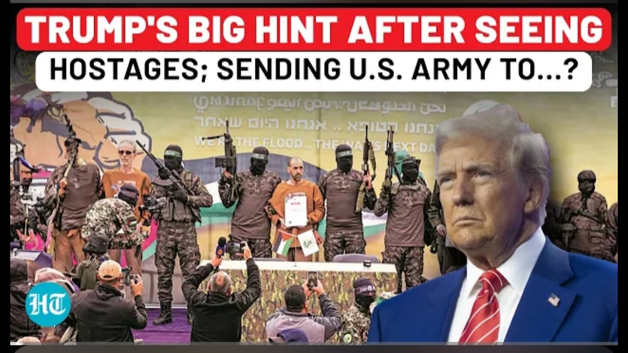 On Cam: Trump's Angry Reaction As Israel Panics After Seeing Latest Hostages At Hamas Strength Show