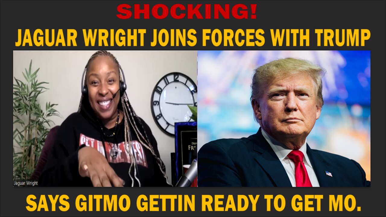 SHOCKING - JAGUAR WRIGHT JOINS FORCES WITH TRUMP - SAYS GITMO GETTIN READY TO GET MO. - Jaguar Wright & David Nino