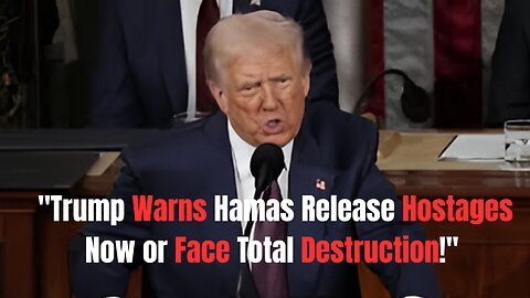 **"Trump Warns Hamas: Release Hostages Now or Face Total Destruction!"**