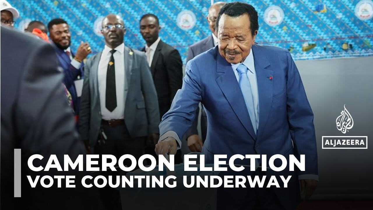 Vote counting underway in Cameroon as 92-year-old President Biya seeks eighth term