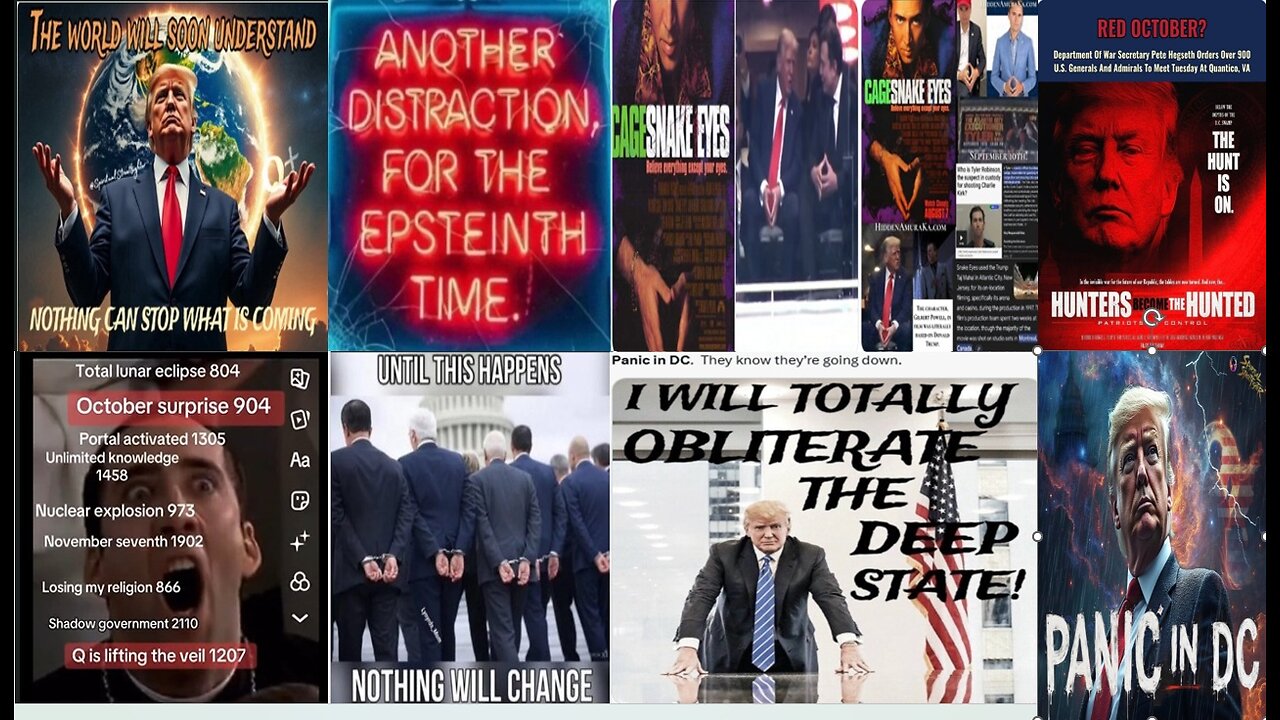 9-29-2025 SnakeEyes - Charles Kirk(land) - COMMs 171717 - Trump & Sec of War Scenerio 🍿🍿🍿
