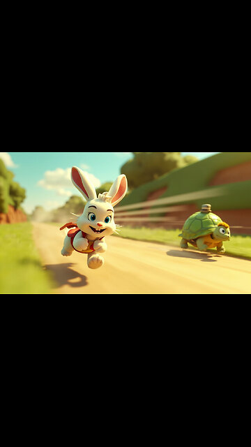 खरगोश और कछुआ 🐇🐢 बच्चों की सीख देने वाली कहानी | Hindi Kids Moral Story