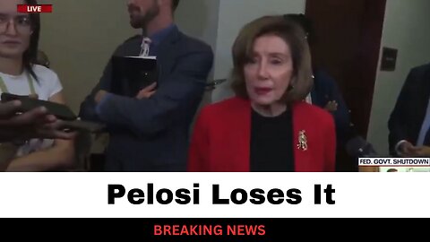 Pelosi Loses It After Being Asked About AOC Comments 
