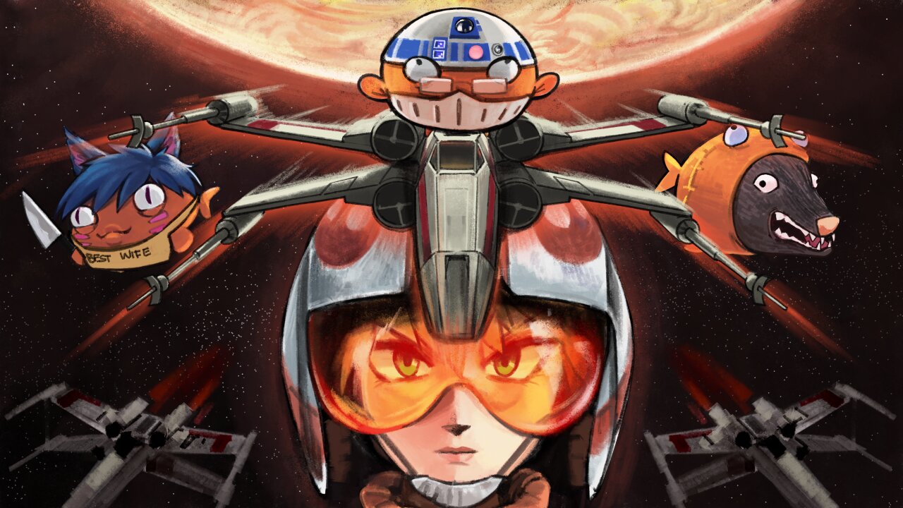 1 Red bucket standing by!【Star Wars: Rogue Leader: Rogue Squadron II】