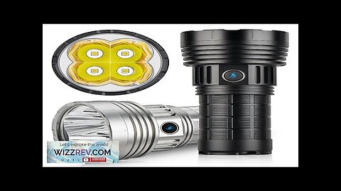 HAIKELITE HG50 4*G50 LED High Powered 21700 Flashlight Type-C Rechargeable Powerful Portable Review