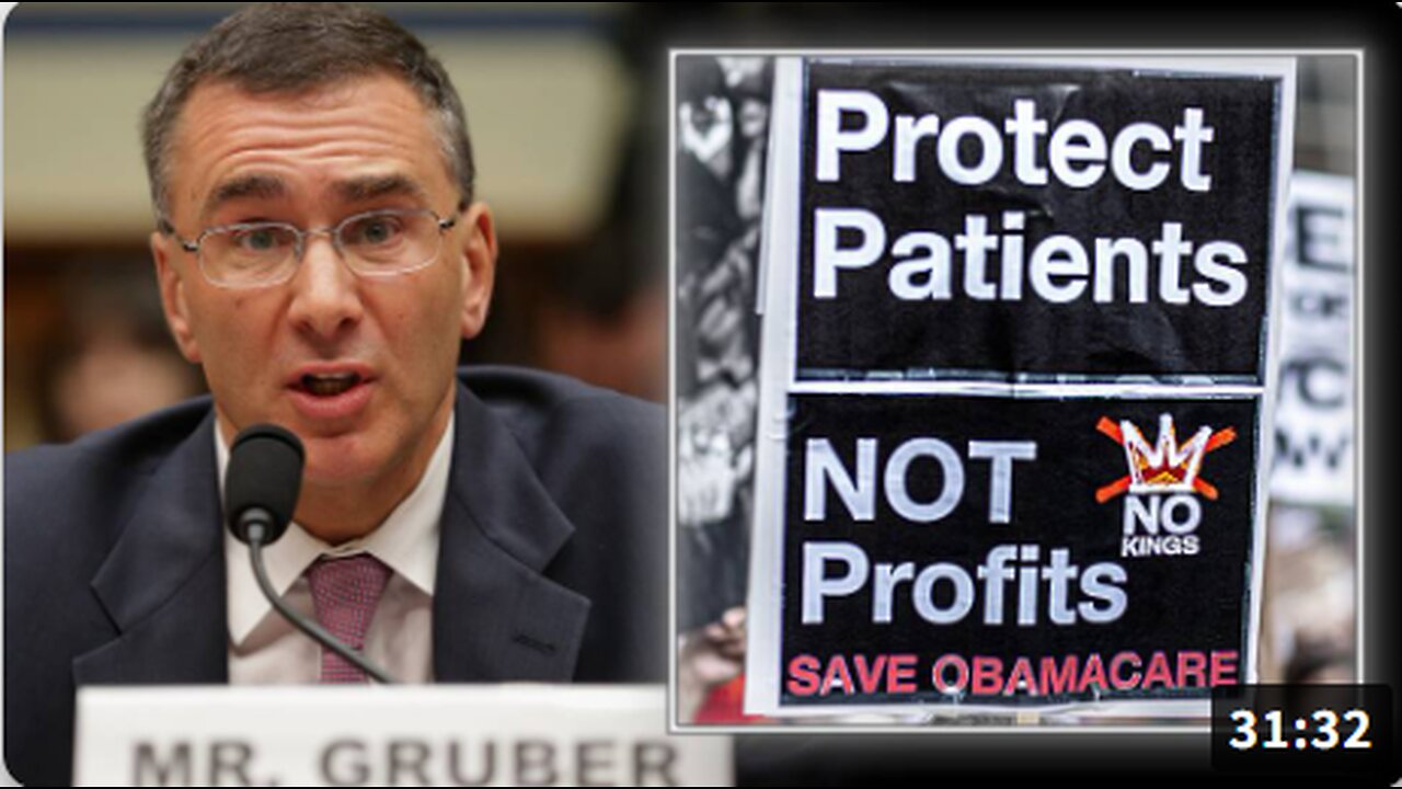 SHOCK VIDEO: Watch The Architect Of Obamacare Confess That The Democrats Designed The So-Called 'Health Care Overhaul' To Triple Prices & Ultimately Crash The US Health Care System— Meet Jonathan Gruber!