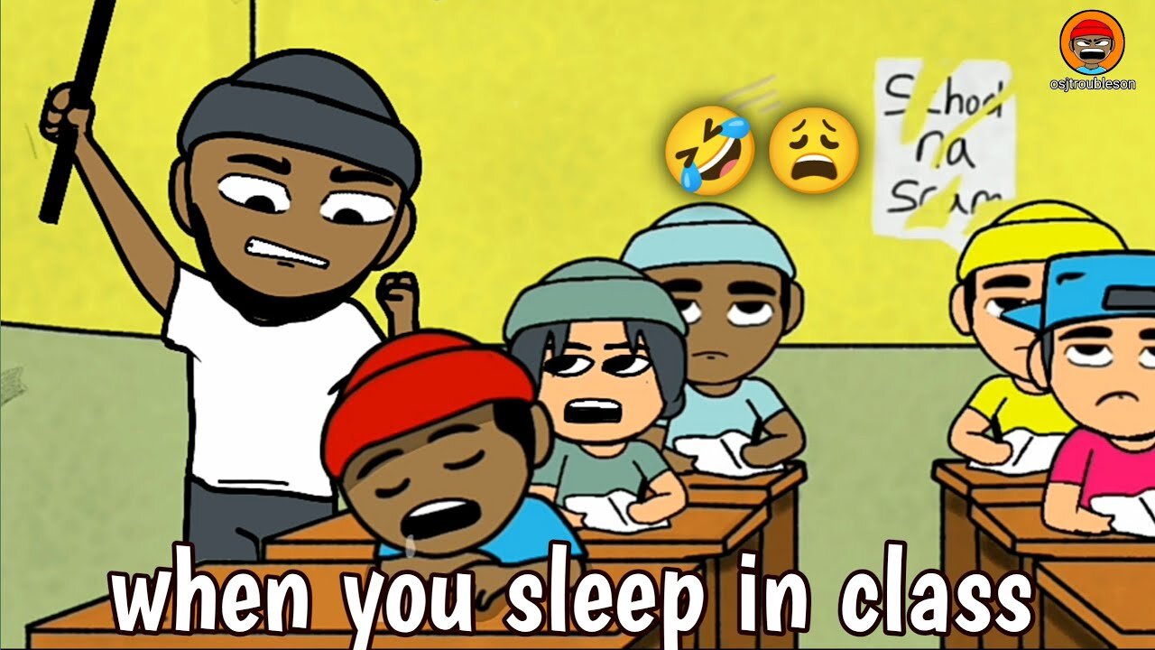 "Sleeping in the Class (Funny Cartoon)" #OSJTroubleson #FunnyCartoon #SleepingInClass #Comedy