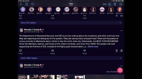 TRUMPS TOP 6 Truth posts today 6 of 50