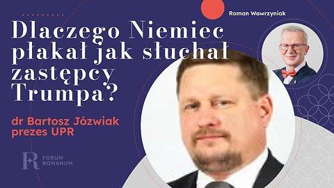 Dlaczego Niemiec płakał jak słuchał wiceprezydenta USA D.J. Vance'a?