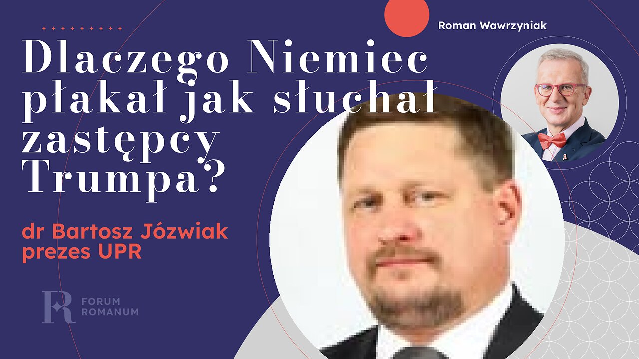 Dlaczego Niemiec płakał jak słuchał wiceprezydenta USA D.J. Vance'a?