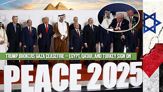 An 𝐄𝐱𝐭𝐫𝐚𝐨𝐫𝐝𝐢𝐧𝐚𝐫𝐲 Moment in 𝐇𝐢𝐬𝐭𝐨𝐫𝐲 — Gaza Ceasefire Signed with Trump 🇮🇱 🇵🇸