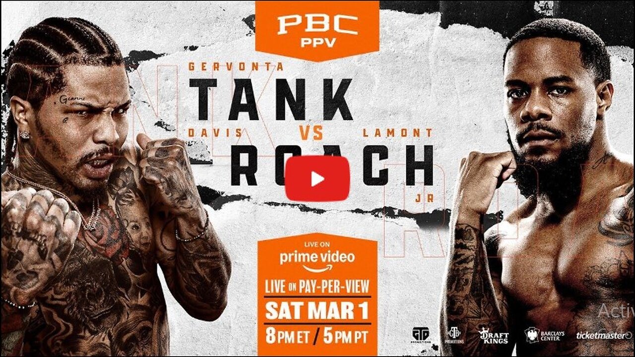 WATCH: Tank vs Roach Live Stream Free On TV Channel