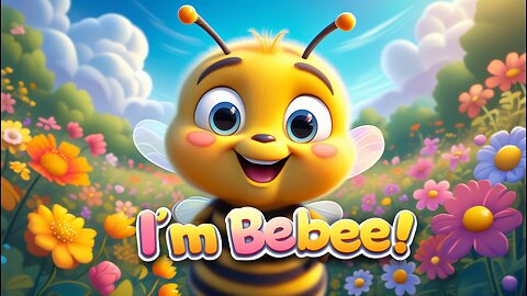 I’m Bebee — a cheerful and curious yellow and blue little bee! 🐝