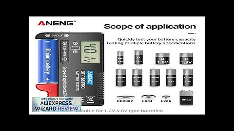 ANENG BT-168 PRO Digital Lithium Battery Capacity Tester Checkered load analyzer Display Review