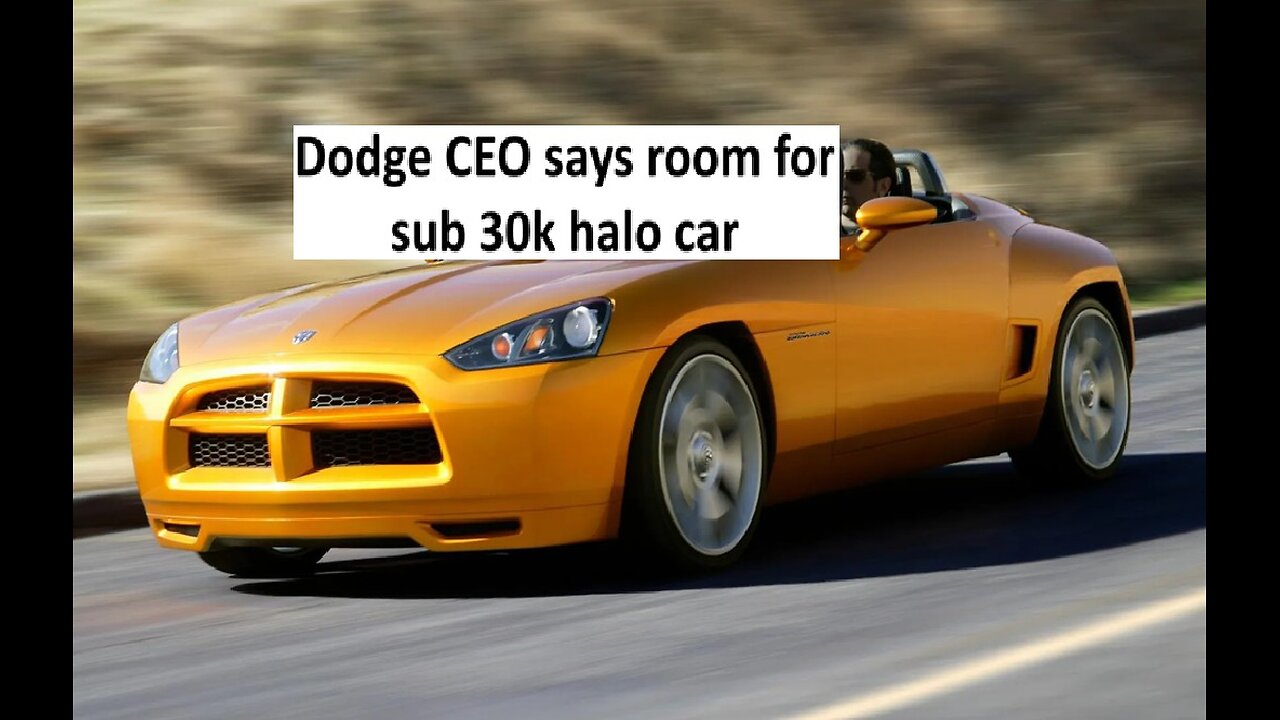 Dodge says there’s a chance for sub 30k sports car