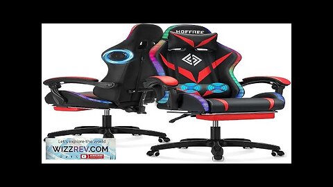 Gaming Chair with Speakers and LED Lights Ergonomic Computer Chair with Massage Review