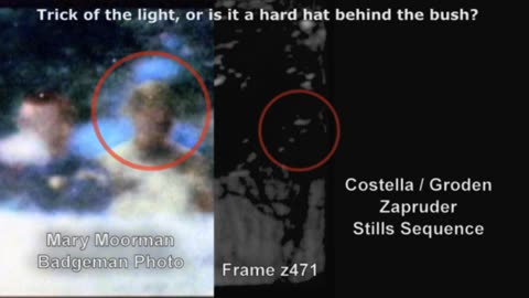 Trick of the Light or Hard hat behind bush- Is it 'Railway Helmet' man in Moorman Pic? ahjoostdedah