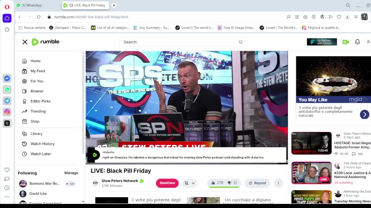 Prophecies? No — Reality. Stew Peters Mentions Greta Thunberg and Simona Cochi