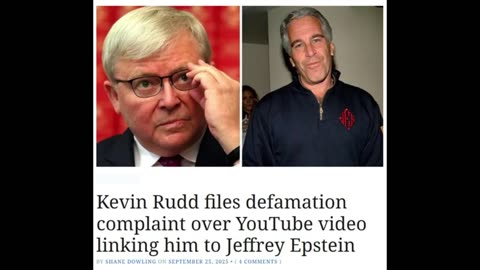 Kevin Rudd lodges defamation complaint over links to Jeffrey Epstein YouTube video