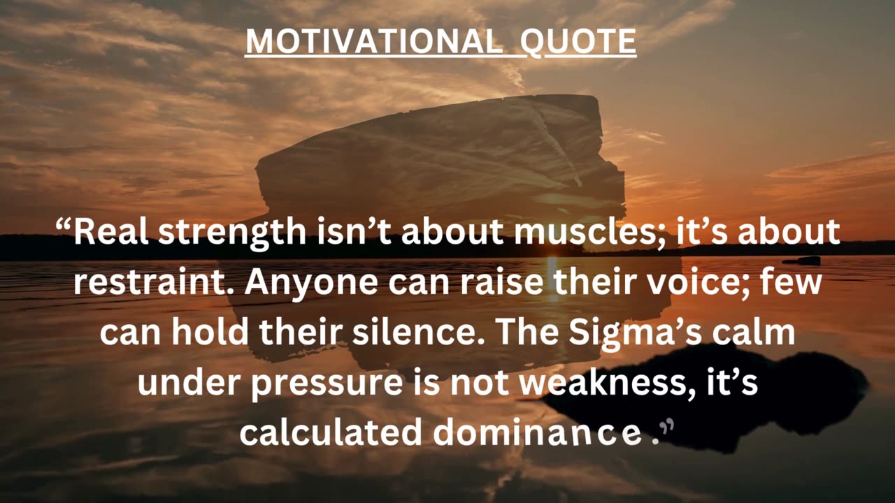 Motivational Quote, 💀 Stay calm. That’s real control.