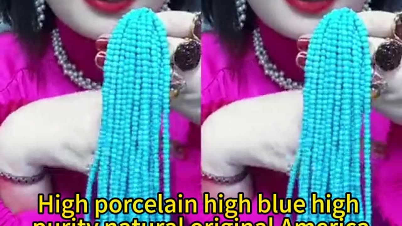 241231-2 High porcelain, high blue, high purity, natural original America turquoise sterling