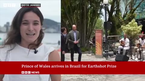 Prince William arrives in Rio de Janeiro for Earthshot Prize